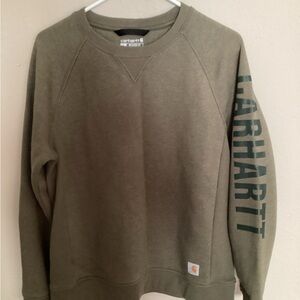 Carhartt Army Green Crewneck Sweatshirt